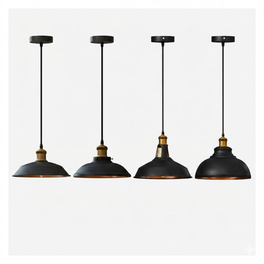 pendelleuchte schwarz gold