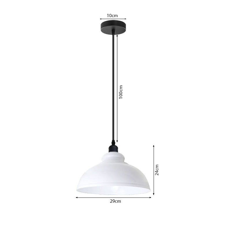 Pendelleuchte Weiß mit LED Hängelampe