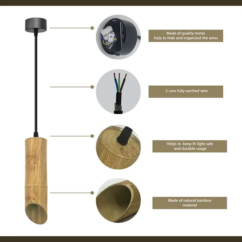 Rattan Pendelleuchte in Holz-Optik – bringt Natur und Wärme in dein Zuhause für ein gemütliches Flair.