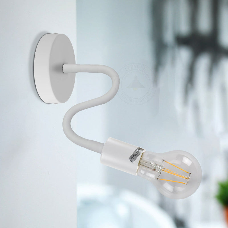 retro wandlampe mit schwanenhals