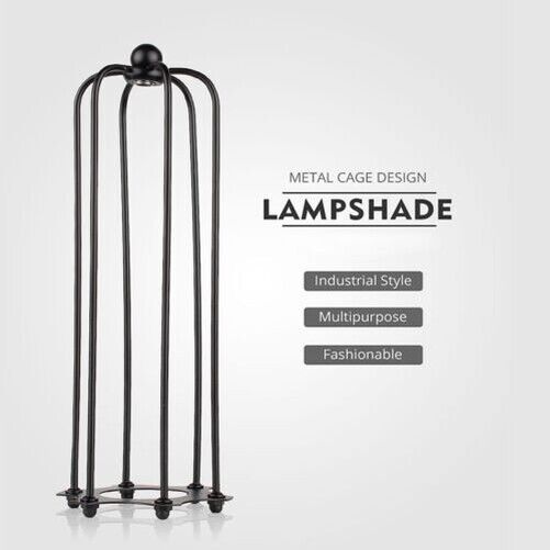  Vintage Metallkäfig, industrieller Drahtrahmen, Pendelleuchte, Loft-Deckenlampenschirm