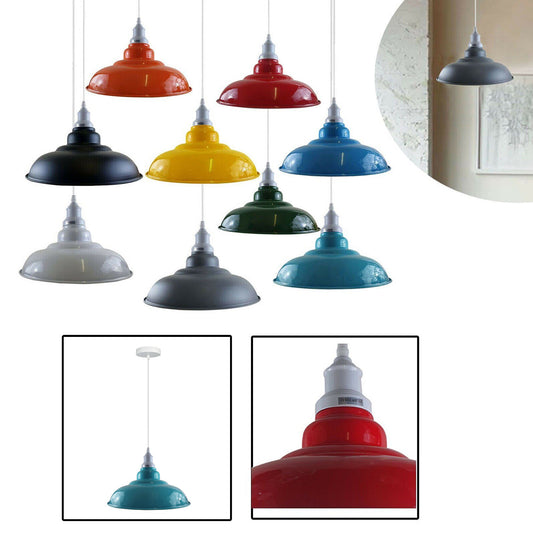 Vintage Fabriklampe – Industrie Pendelleuchte Esstisch Retro | Ø32cm | E27 ~3948