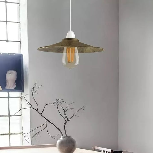 Retro lampeskærm Børstet loftslampe hængende ~ 2865