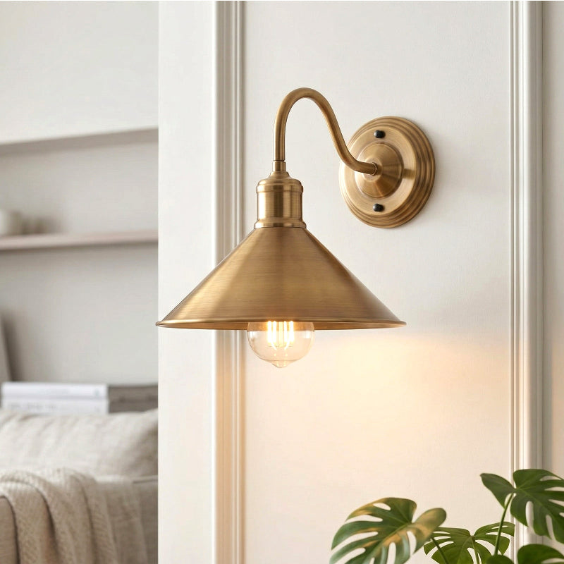 schwanenhals lampe wand innen