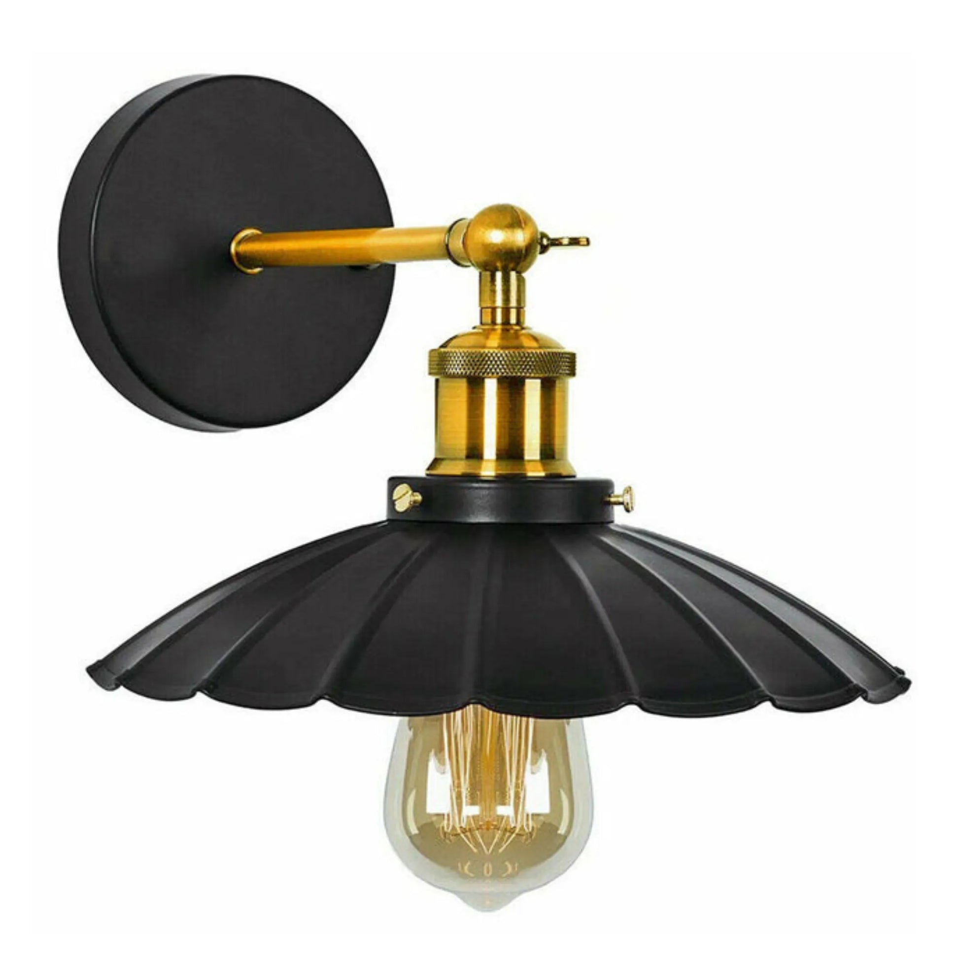 schwarze Retro Wandlampe kaufen
