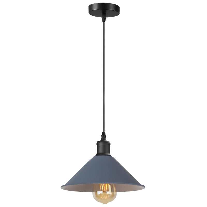 Verstellbare graue Pendelleuchte mit E27 Halter