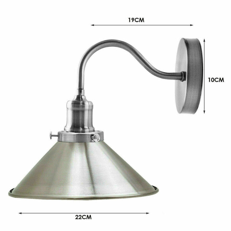 Stilvolle Wandlampe in Satin-Nickel – perfekt fürs Schlafzimmer