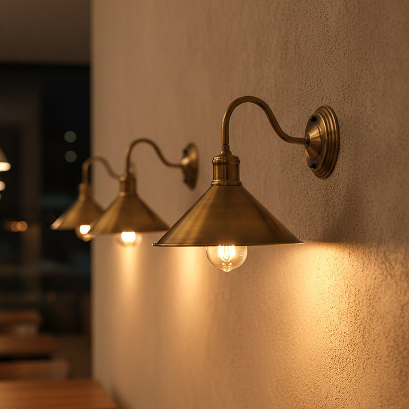 wandlampe industrie design metall