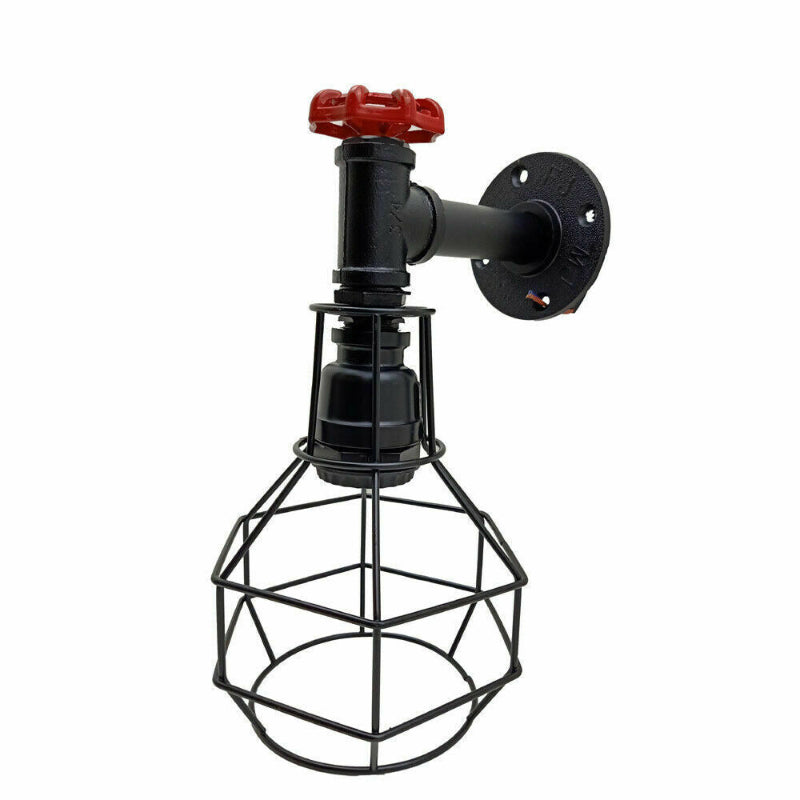 Industrielle Retro Moderne Vintage Stil Rohrkäfig Wandleuchte Wandleuchte Leuchte lidsone.com