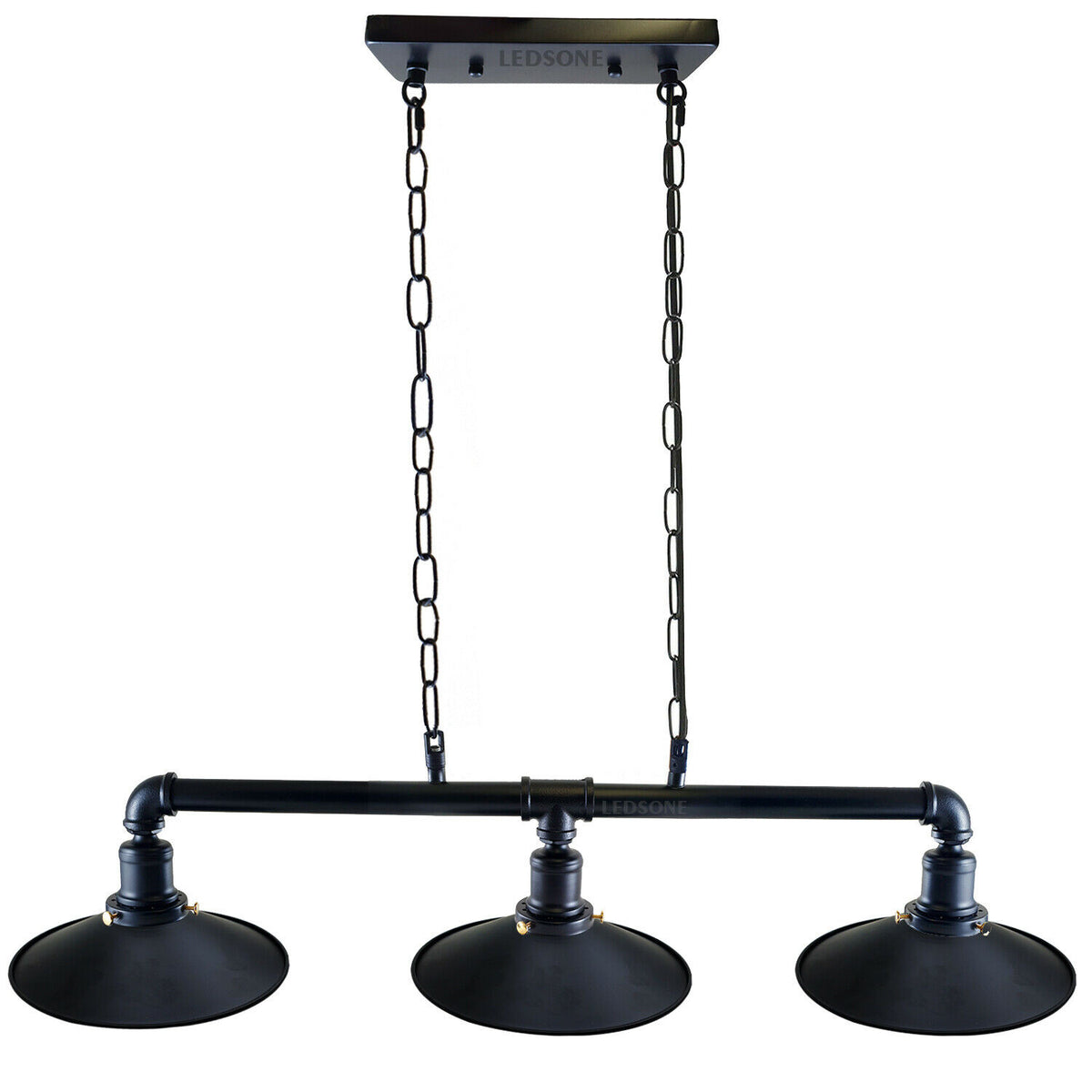 Schwarze Pendelleuchte ausziehbar & höhenverstellbar