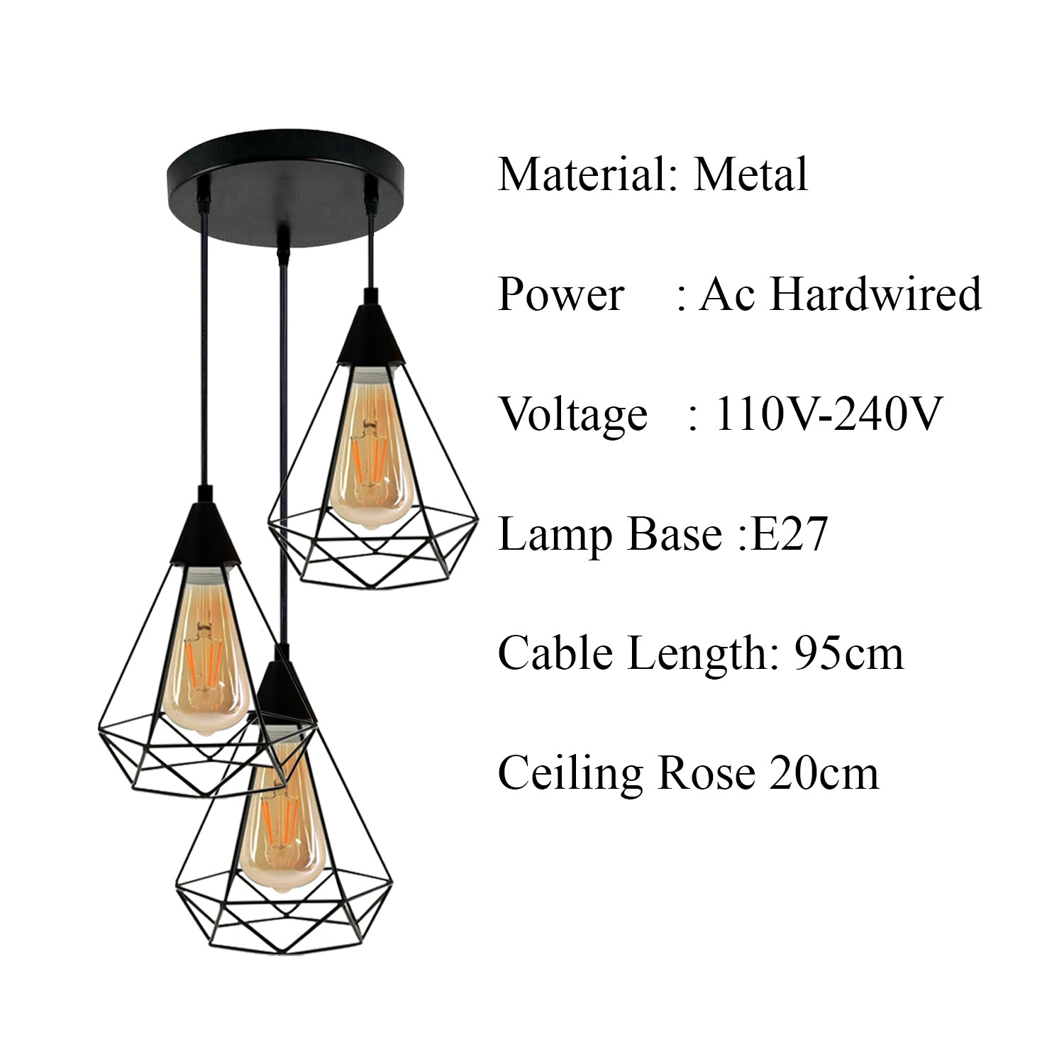 10 Steckdose Runde Basis Kreative Retro Vintage Geometric Cage Guard Sconce Loft Leuchte Moderne Innenbeleuchtung Pendelleuchte