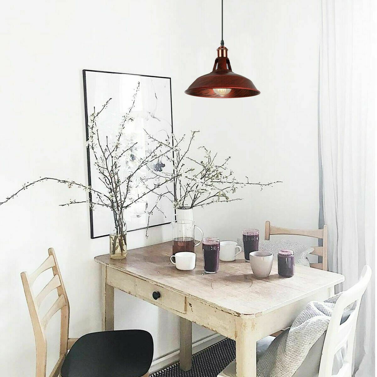 Moderne Vintage Retro Decken Industrie Tisch Pendelleuchte Esstisch Wohnzimmer Lampe