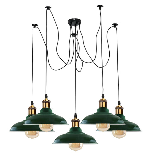 Lampadario a sospensione a 5 bracci regolabile Octopus, circa 2260