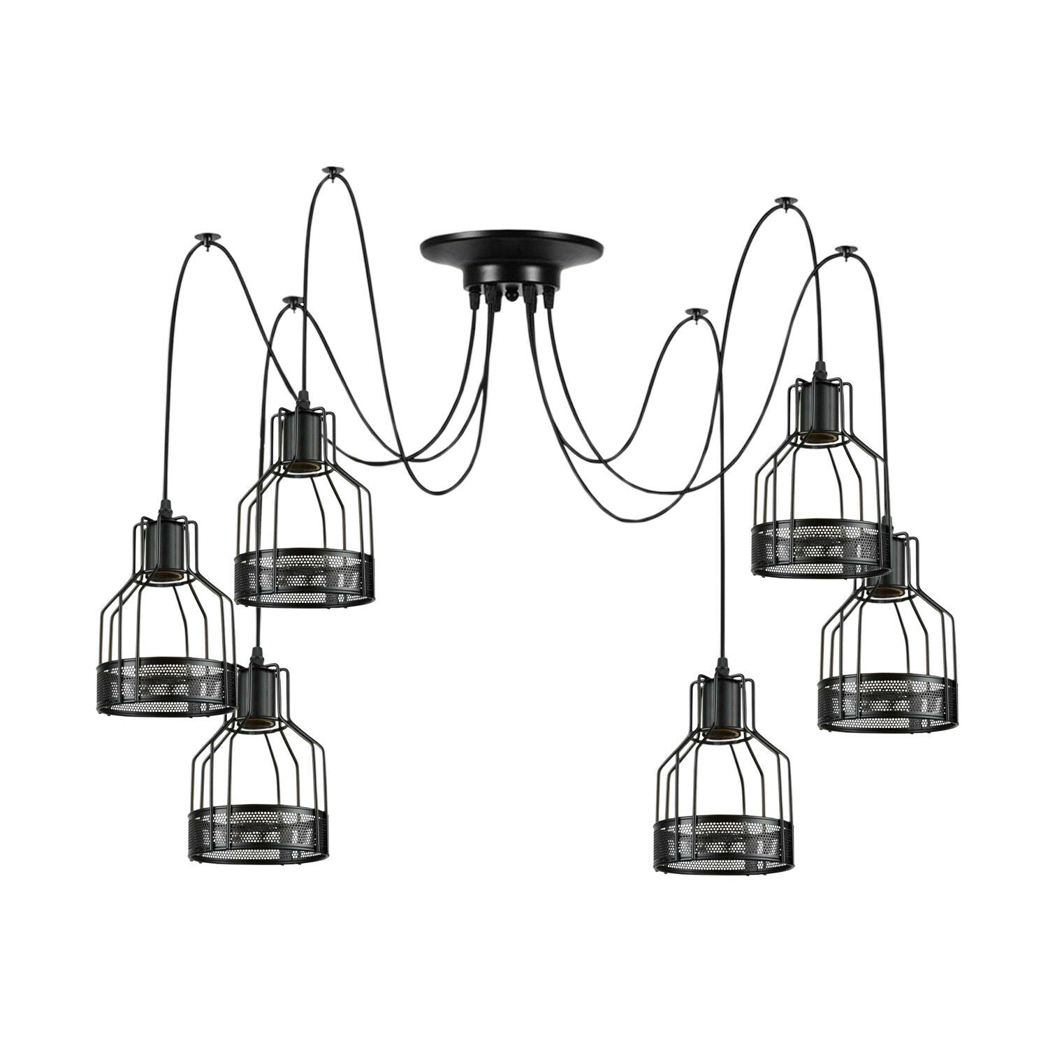 Deck spinnenlampe 6 flamig
