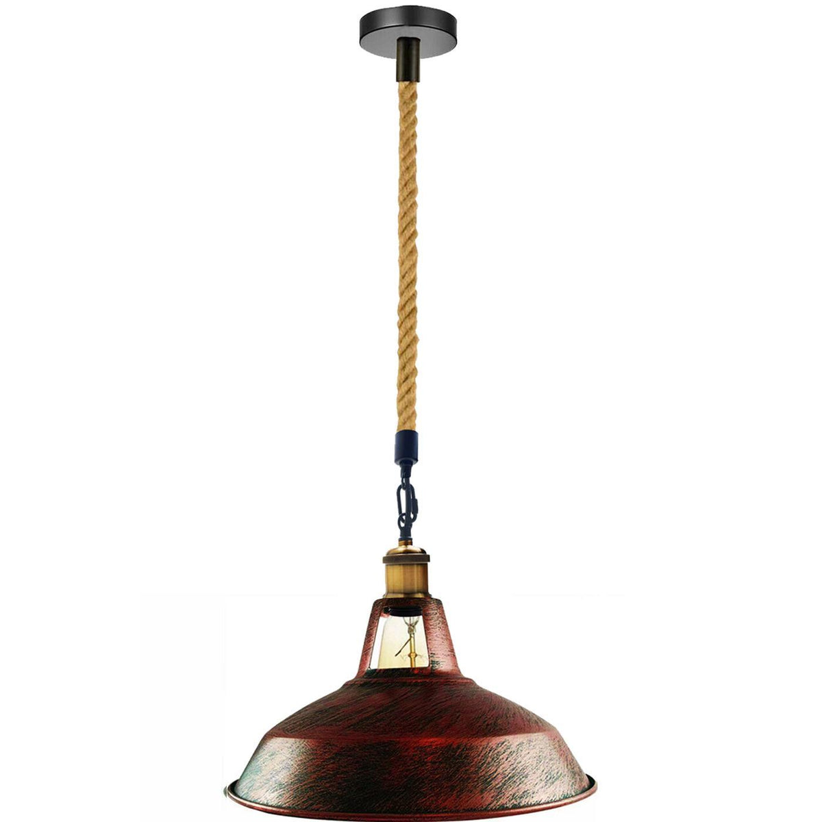 Industrieller moderner Retro-Vintage-Stil Deckenpendelleuchte Kronleuchter Lampenschirm