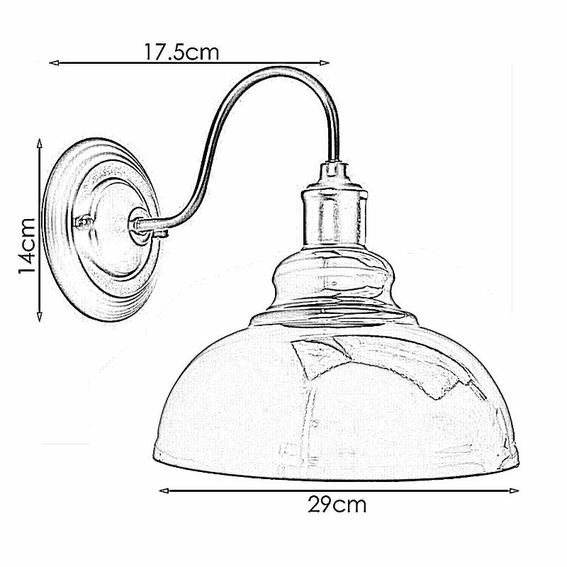 30cm wandleuchten Metall-wohnzimmer