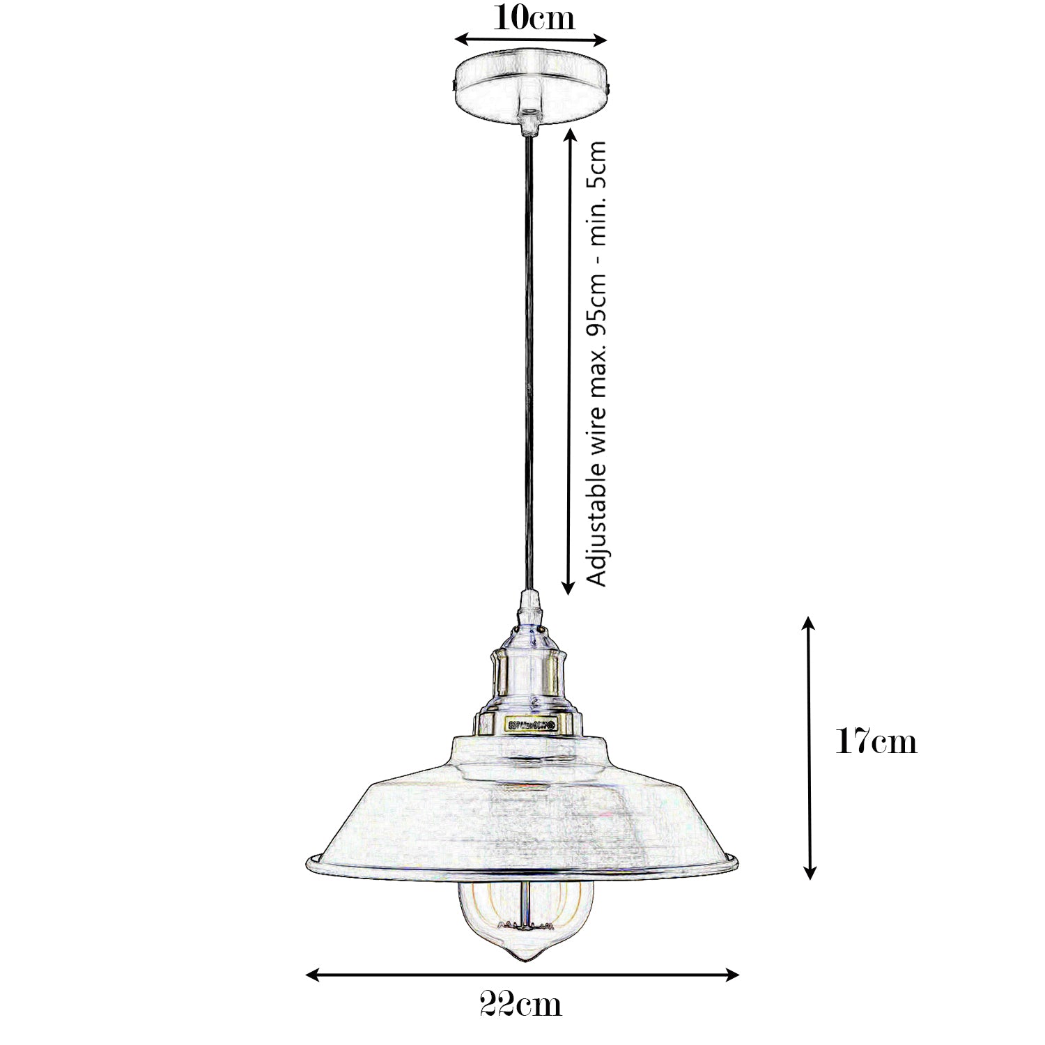 Verstellbarer Grünes Messing Metall Decke Anhänger Schatten