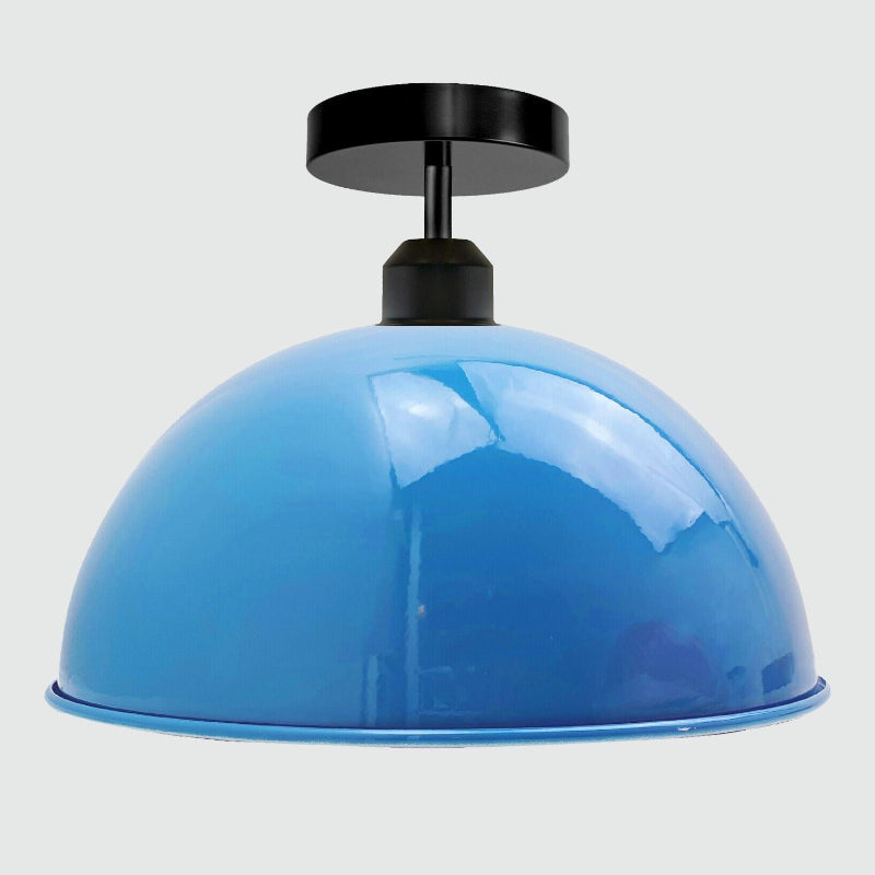 Blaue Deckenlampe Metall