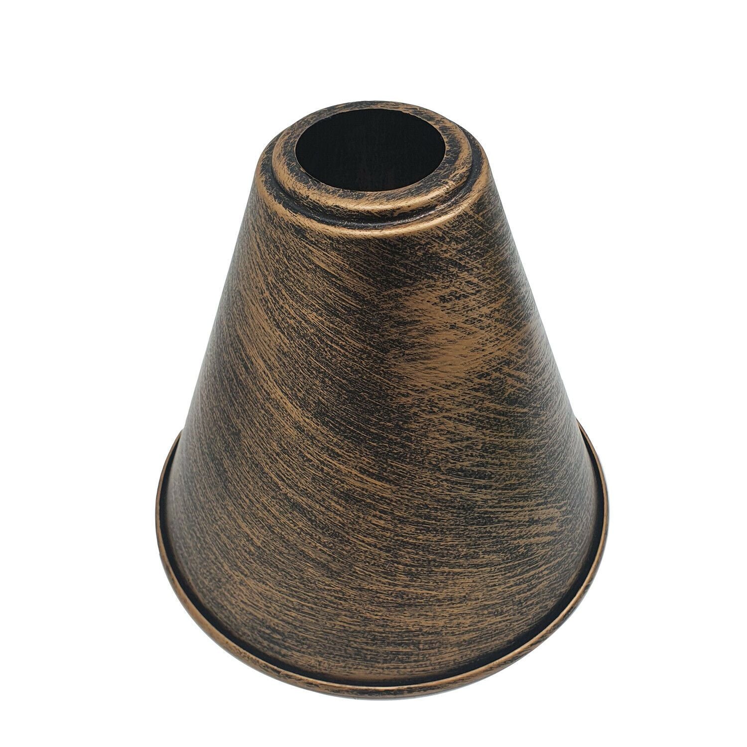 Gebürstete Kupferkegelform Metalllampenschirme Easy Fit Pendelleuchtenschirm - lidsone.com