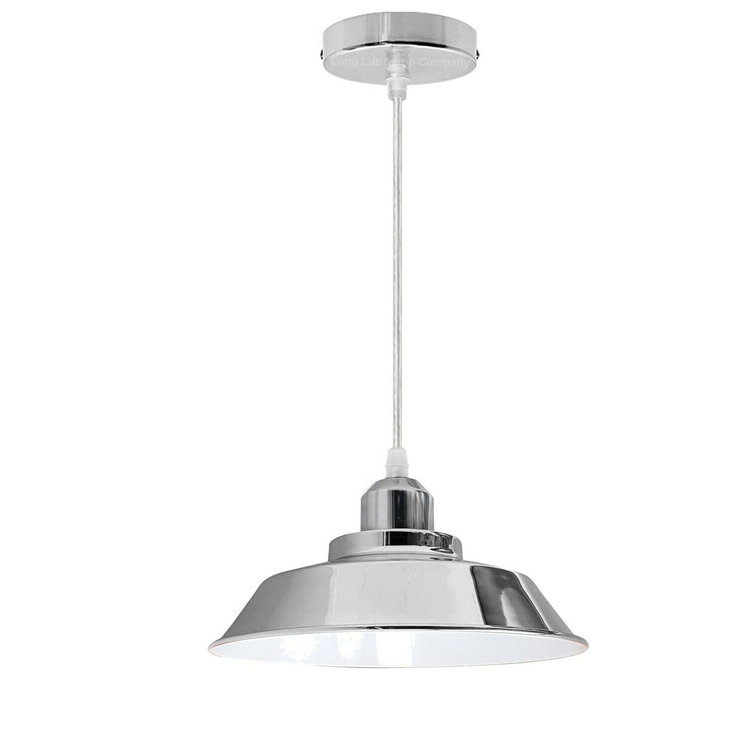Deckenpendelleuchte Chrom Lampenschirm Licht