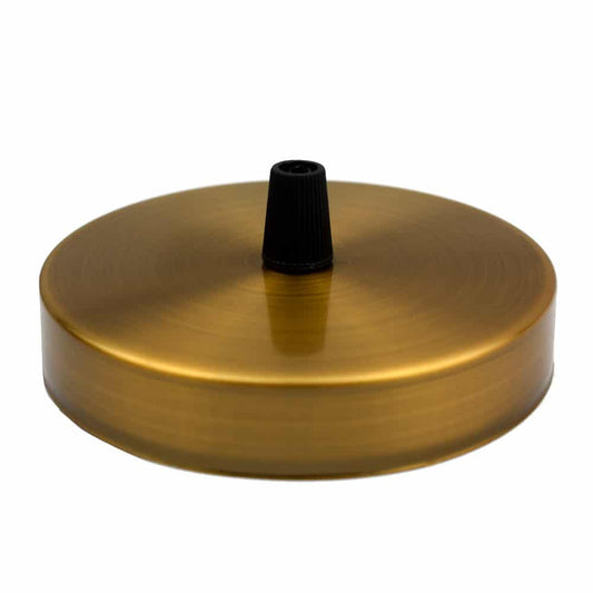 Gelbe Messing Licht Vintage Anhänger Decke Rose