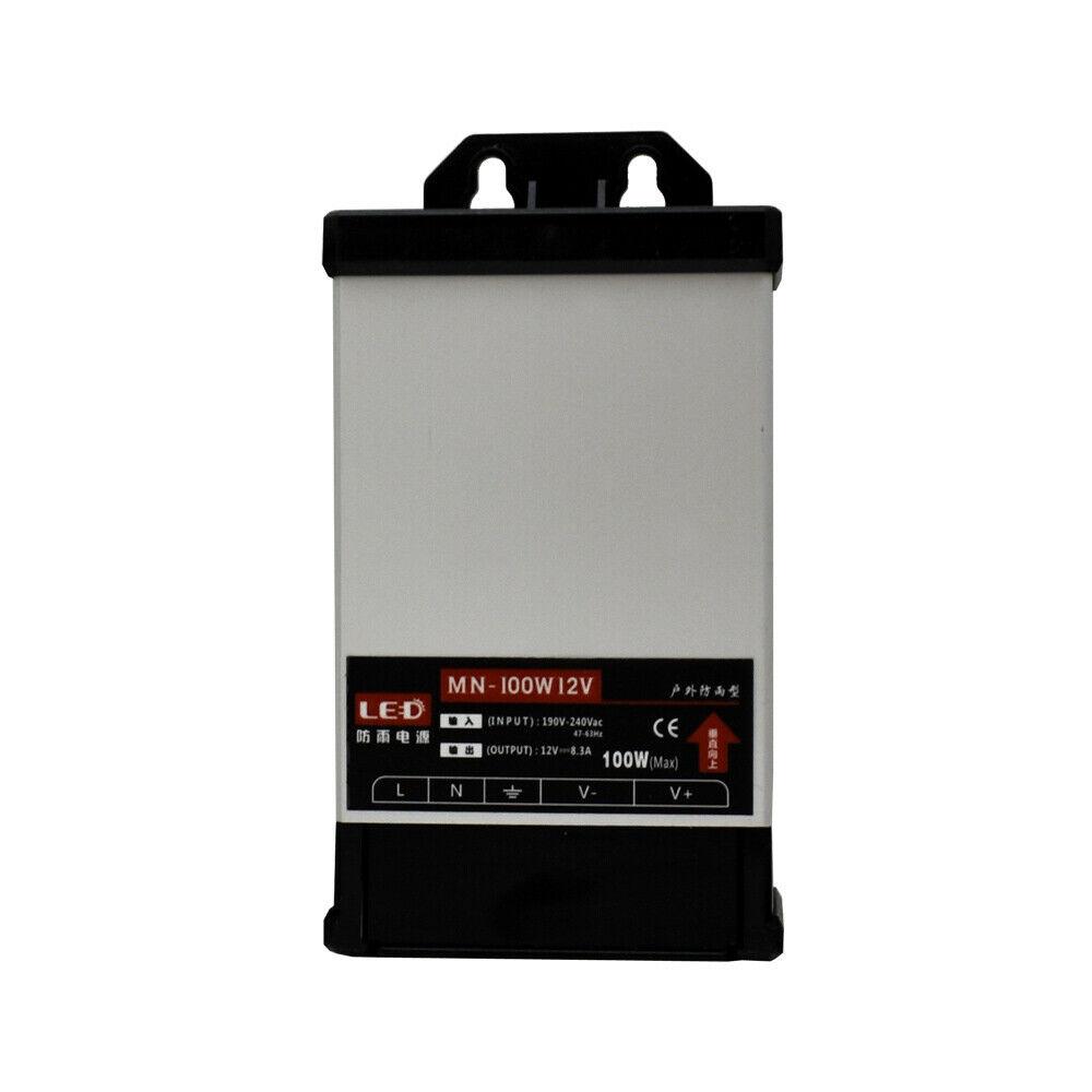 LED DC 12V 100W Regendichtes Netzteil Außentransformator