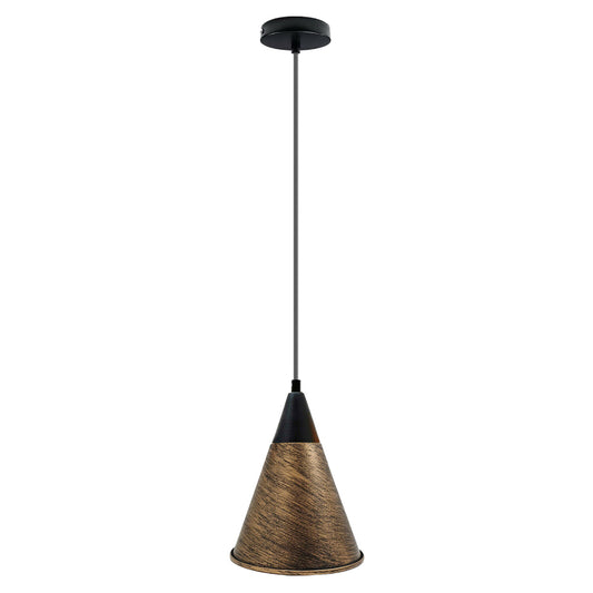  Deckenlampe E27 Gebürstete Kupfer Pendelleuchte 