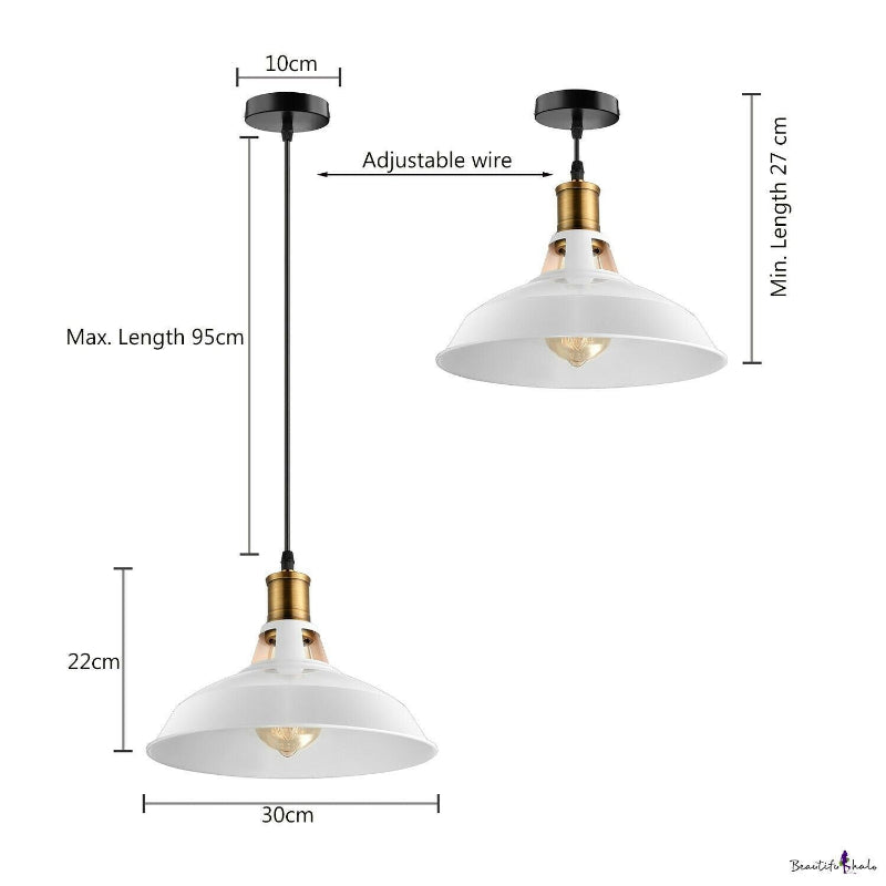 
Industrielle Pendelleuchte |Ø25cm|E27| Deckenleuchte 
