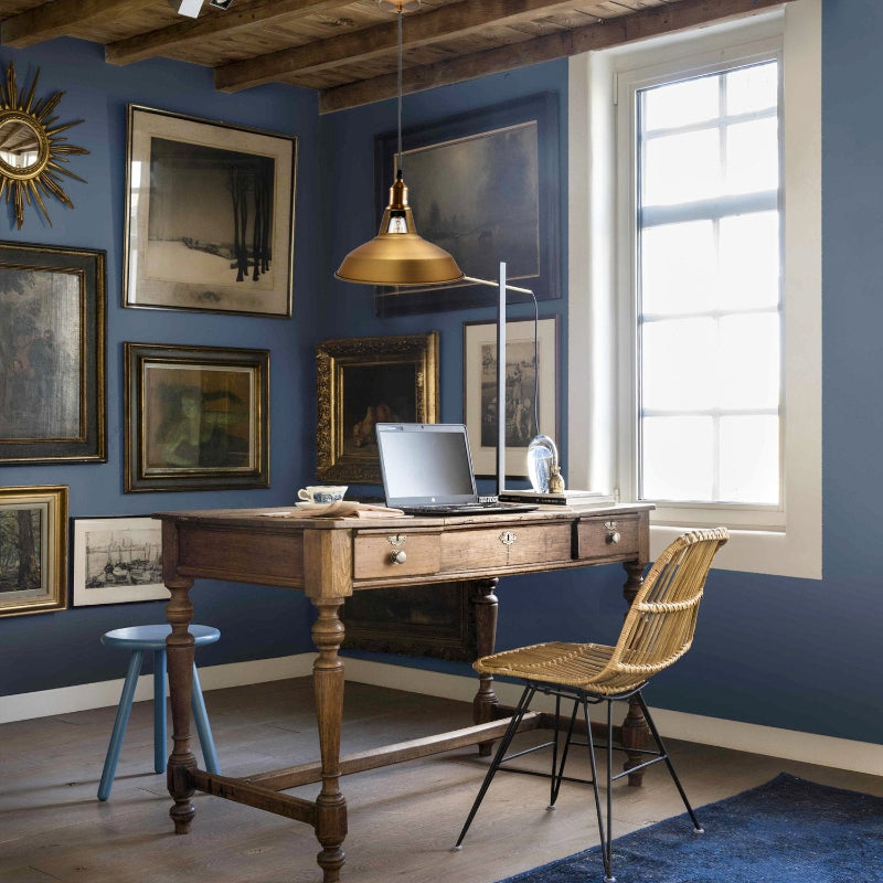 Industrie Lampe Gold-Optik