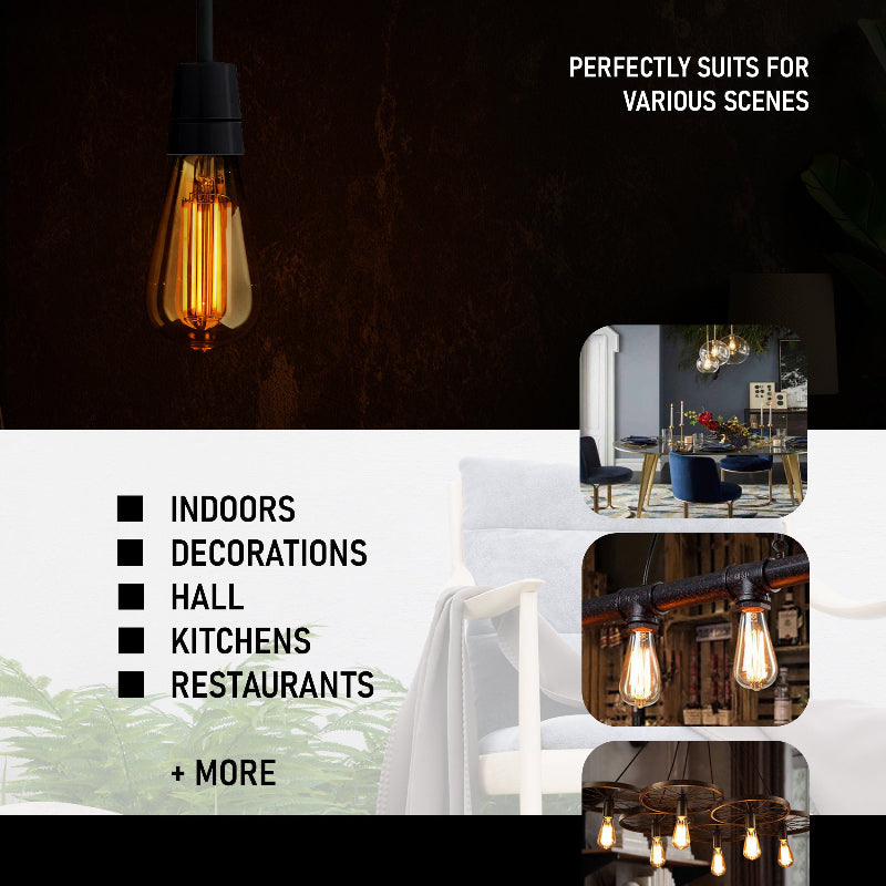 LED Retro Glühbirne warmweiß