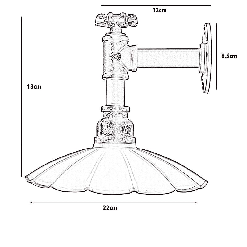   Wandleuchte Innen  Wandspotlict Rohr-Wandlampe