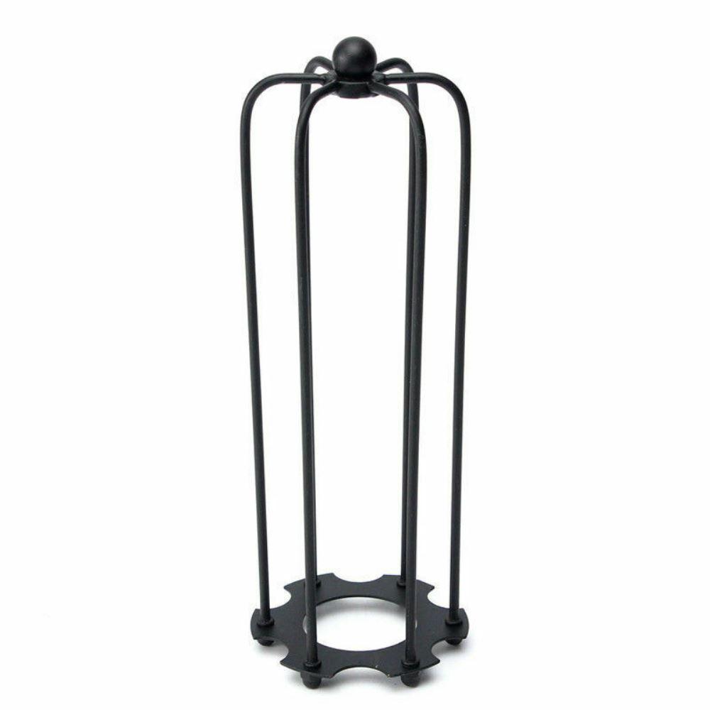 Schwarzes langes Drahtkäfig-Schatten-Metall