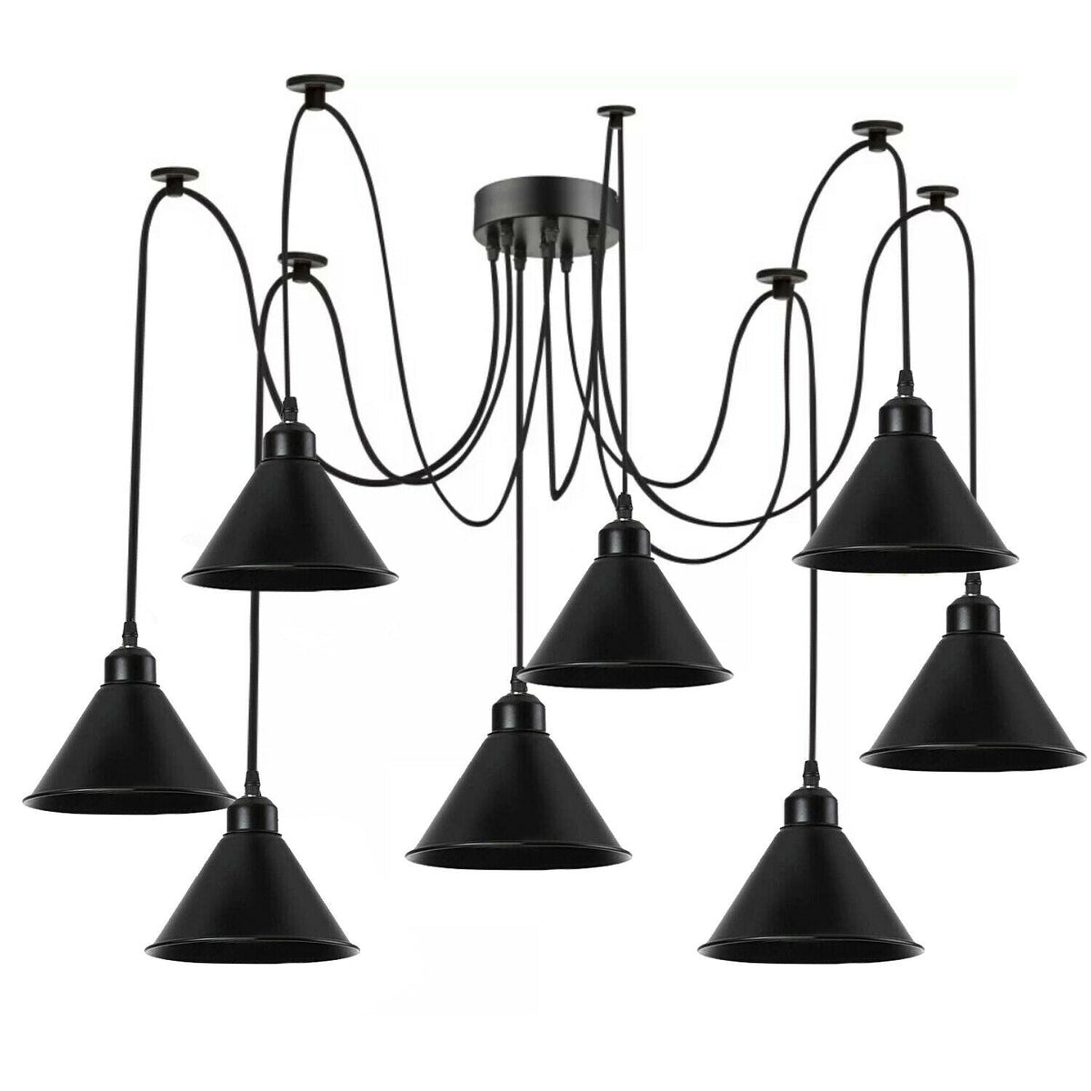 Retro Spinnenlampe Moderne Deckenpendelleuchte