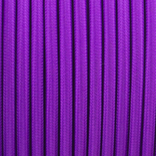 0,75 mm 2-adrige runde Vintage geflochtene lila Stoff überzogene Licht Flex - Shop für LED-Leuchten - Transformatoren - Lampenschirme - Halter | lidsone.com