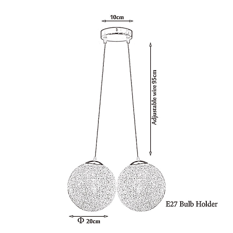   Rattan Pendelleuchte,E27 Hängende Deckenleuchte
