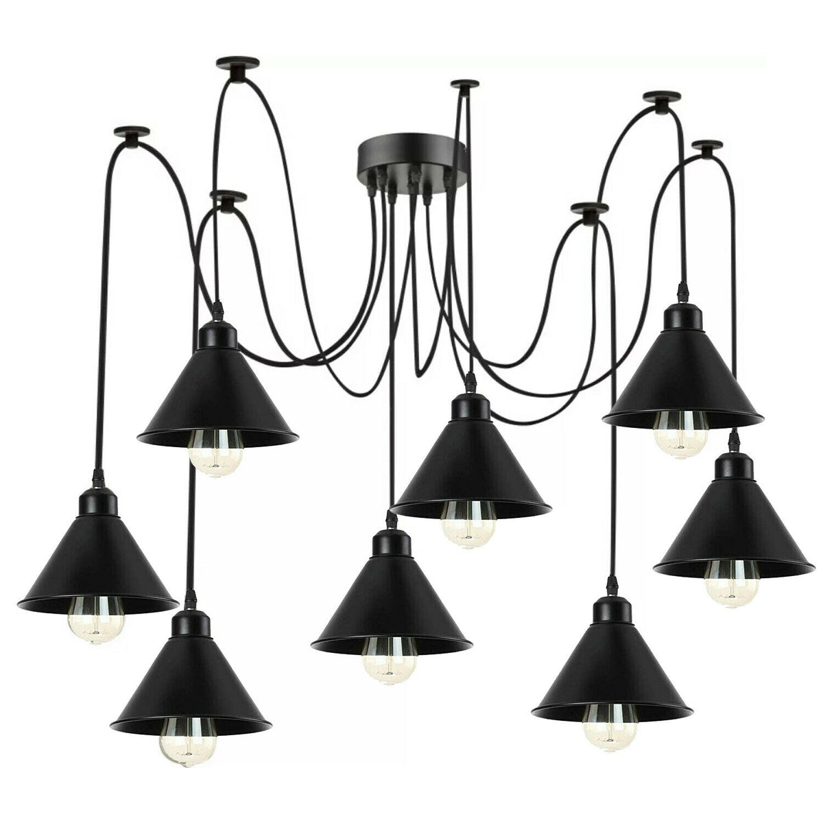 Retro Spinnenlampe Moderne Deckenpendelleuchte