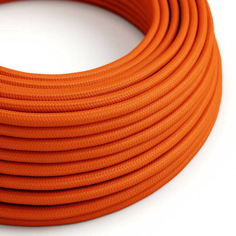 Rundes 3-adriges Lampenkabel 1m 5m 10m Orange