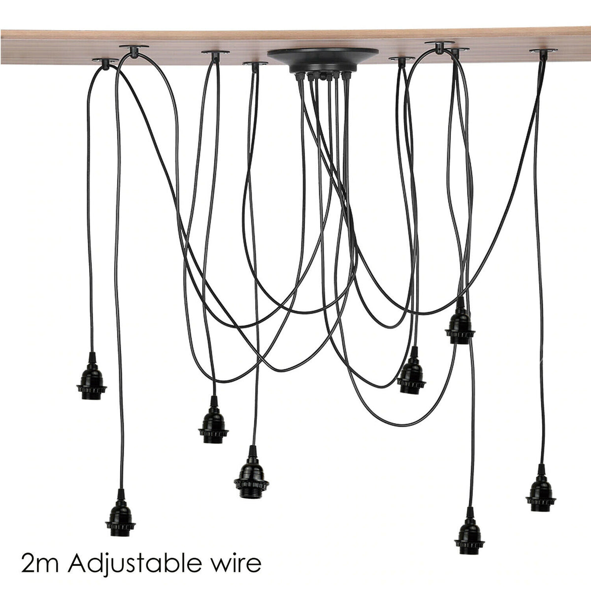 Retro Spinnenlampe 8 Köpfe Deckenpendelleuchte 