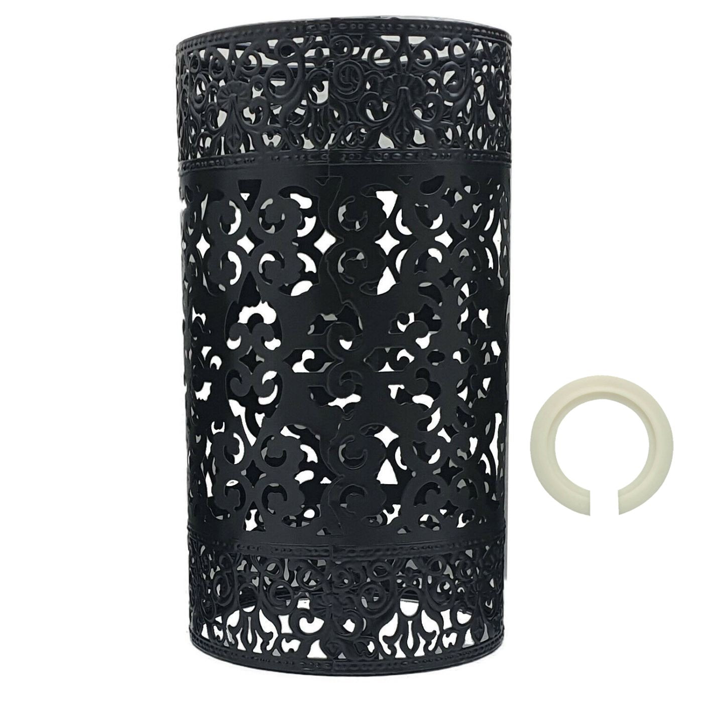 Easy Fit Black Color Drum Lampenschirm Moderner Metallschirm Retro Style