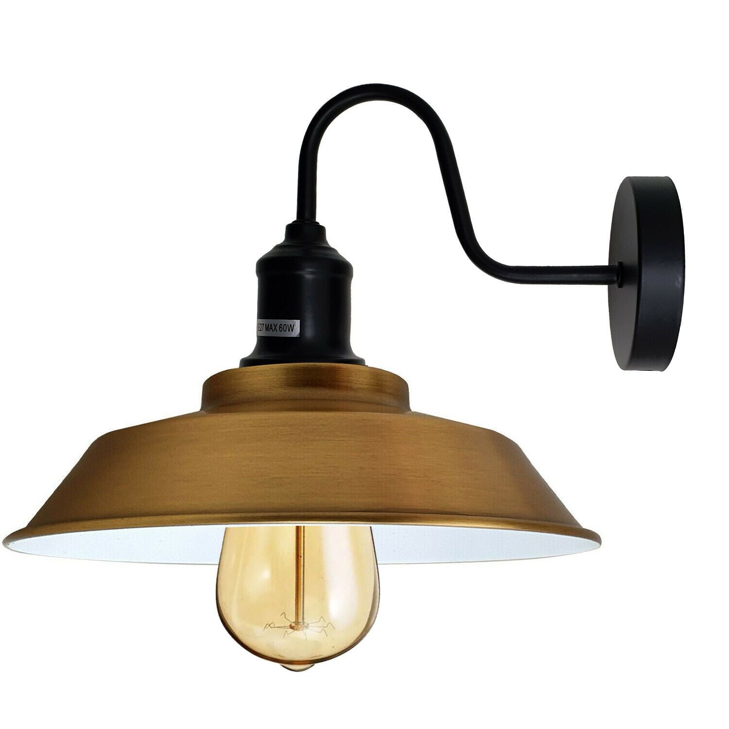 Gelbe Messing Metall Wandleuchten Schatten Innen Retro Wandleuchte Beleuchtung Wandleuchte