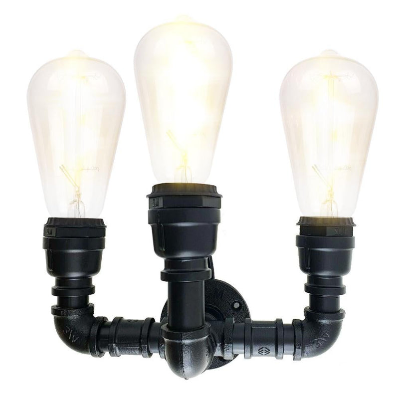 
 Wandleuchte innen Metall wasserohr Wandlampe