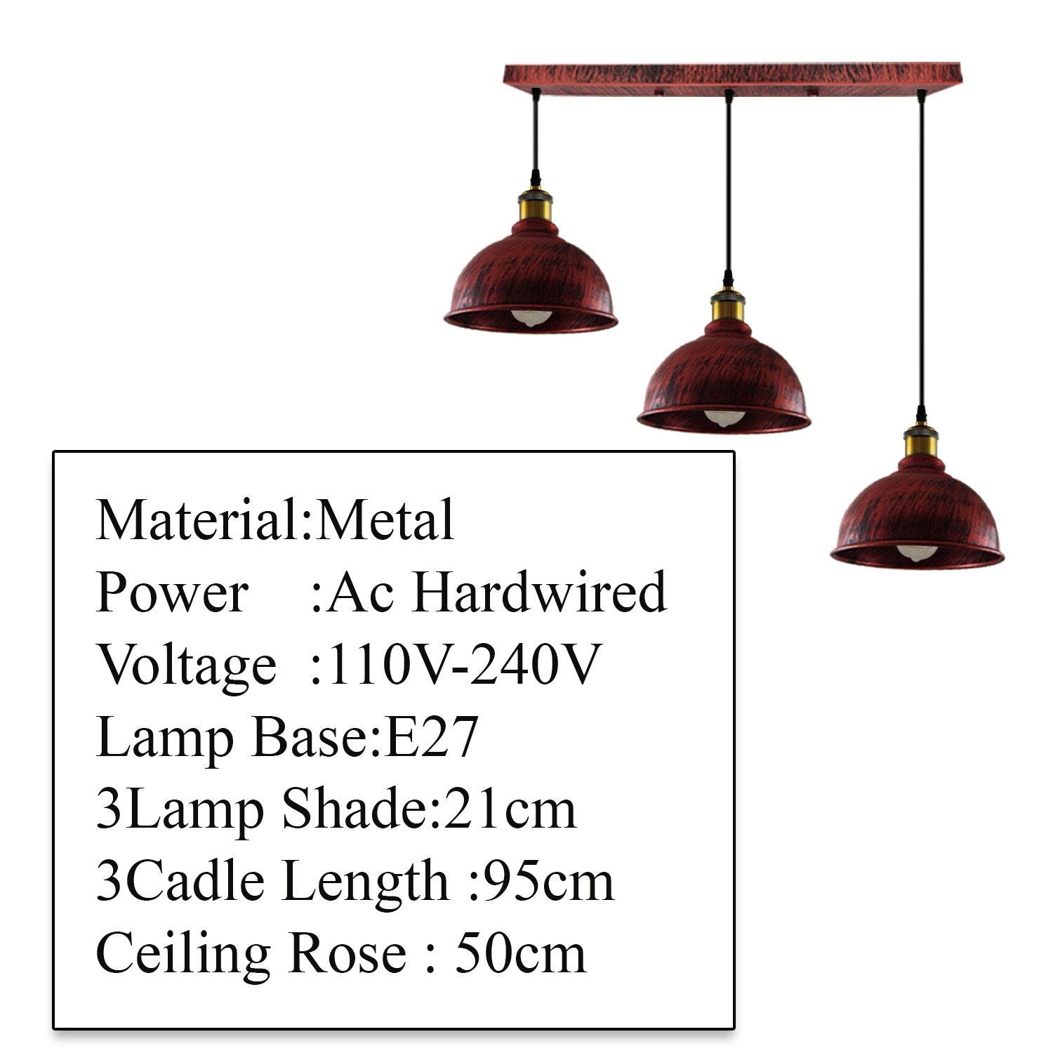 Vintage Industrieller gebürsteter Kupfer Indoor Hängende verstellbare Pendelleuchte Metall Becherkäfig Deckenleuchter für Bar, Keller, Schlafzimmer, Wintergarten