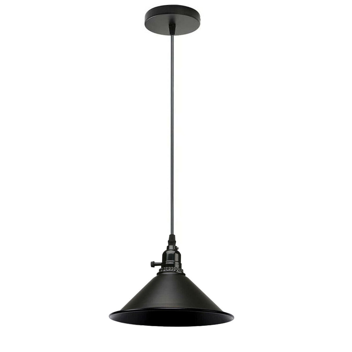 Vintage Industrie 3-Wege Deckenpendelleuchte Metall Retro Loft Hang Lampenschirm