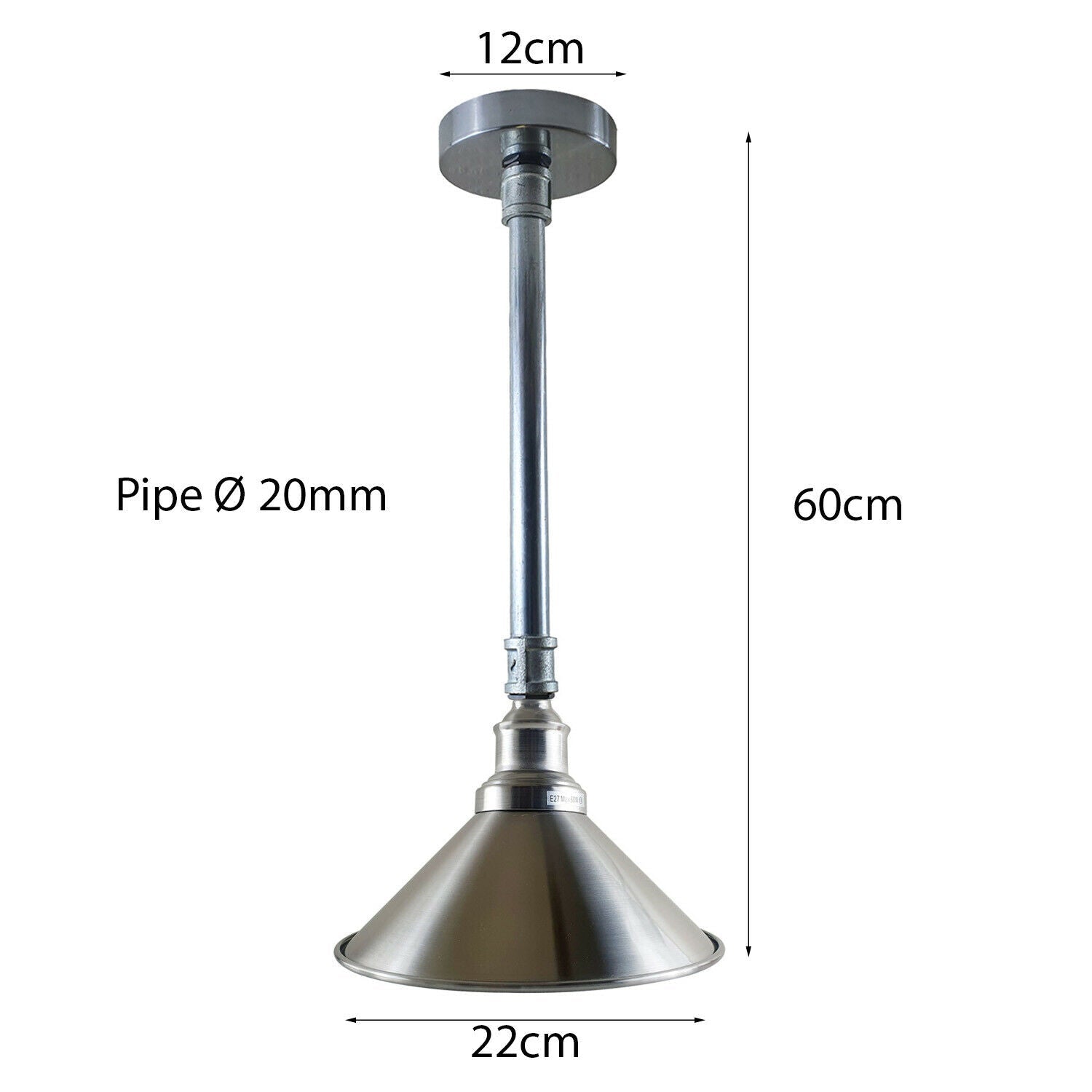 Retro hängend Vintage Industriell Modern Licht Metall Deckenrohr Pendelschirm lidsone.com-8