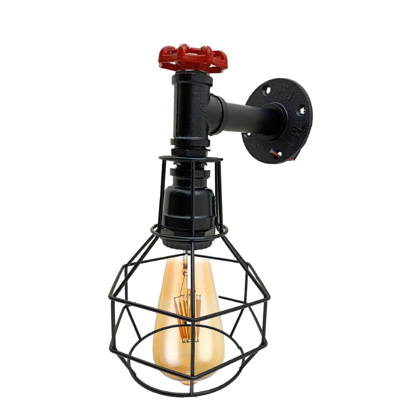 Lampe für led röhren Wandleuchte Käfig