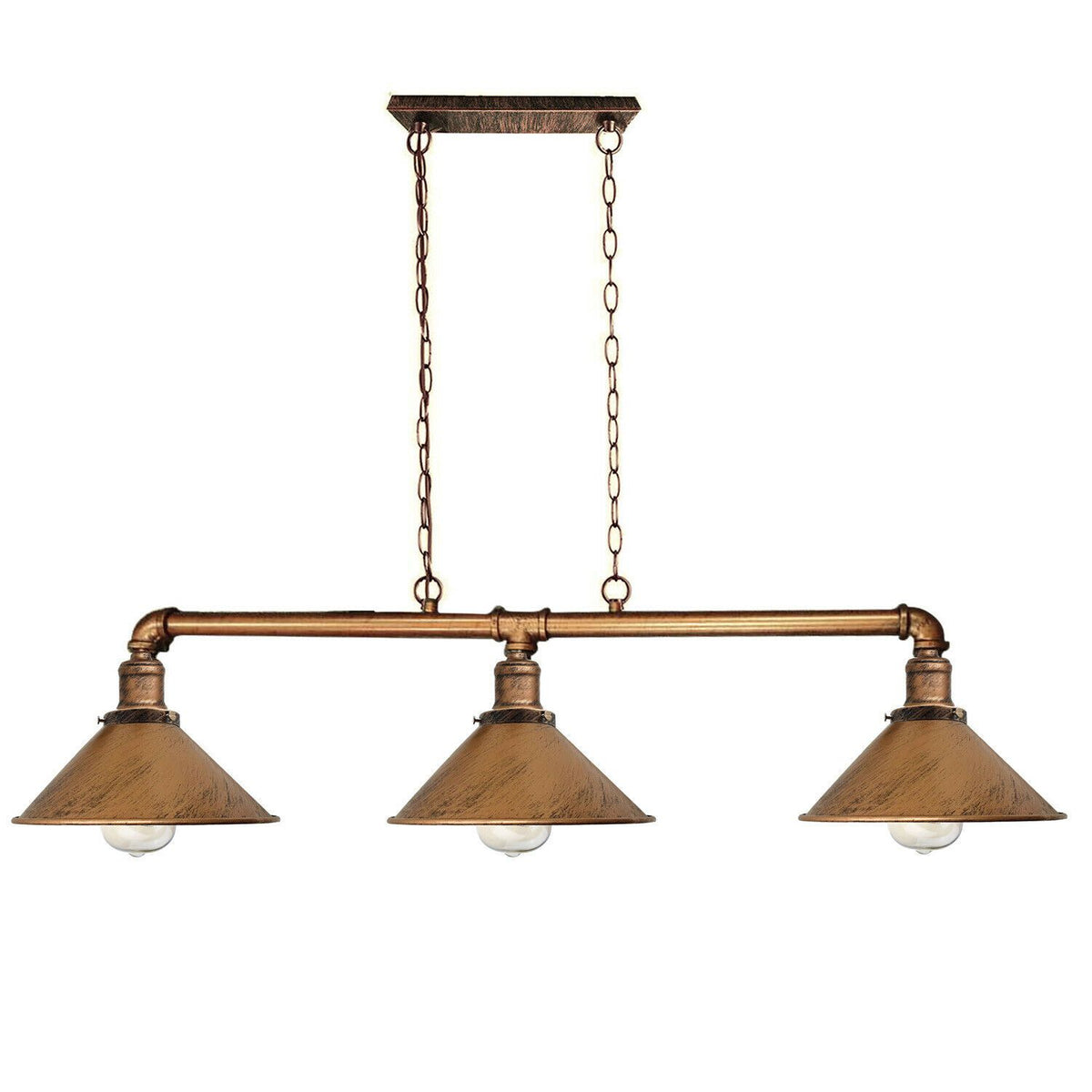 Industrielle Retro-Metalllampe abgehängte Schatten-Rohr-Lichter-Pendelleuchte