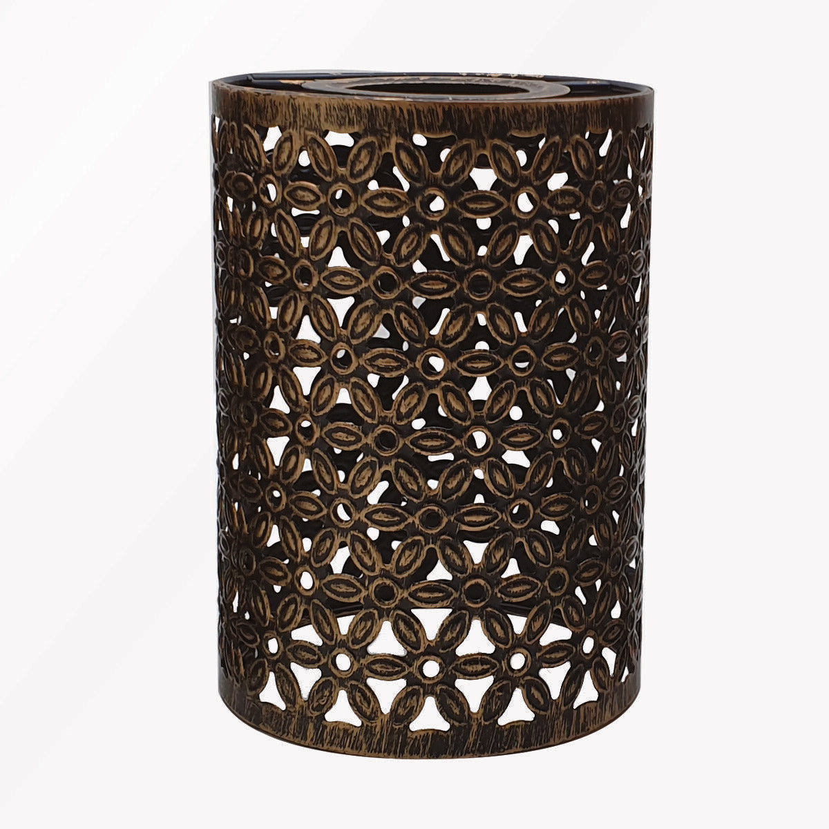 Lampenschirm DIY Metall Puzzle Lampe Schirm Hängelampe Stehlampe Fass Gebürsteter Kupfer Designs