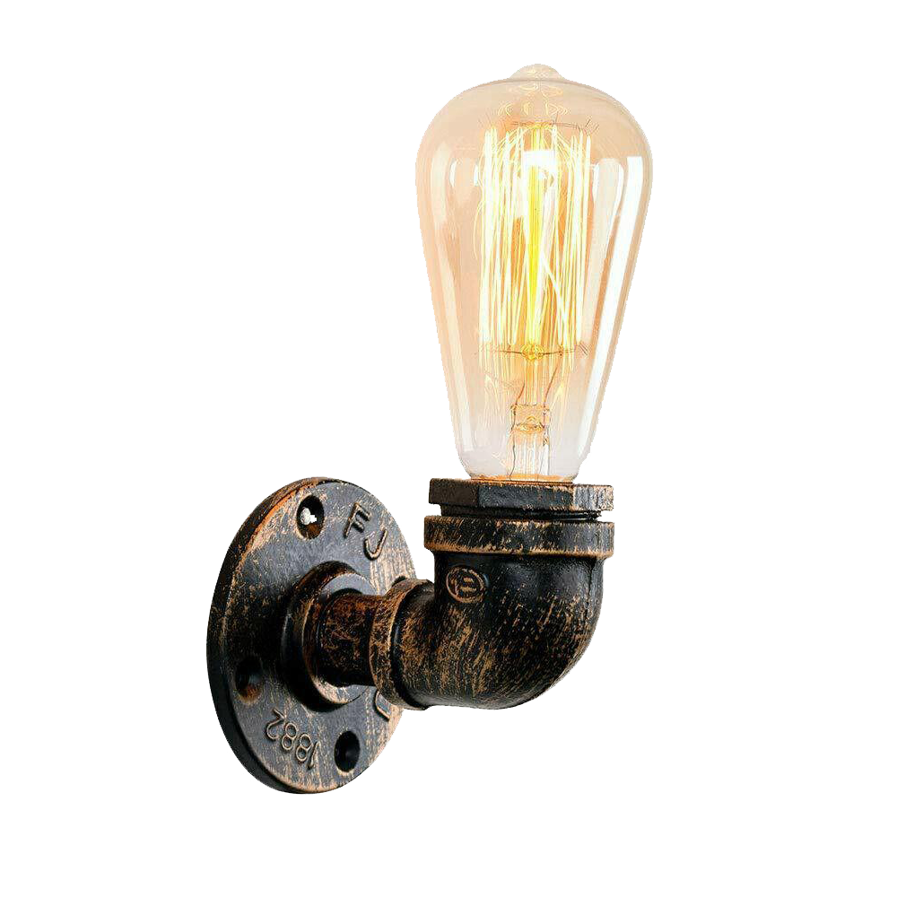 Vintage Industrielle Wasserpfeifenlampe Retro Licht Steampunk Wandleuchte lidsone.com-12