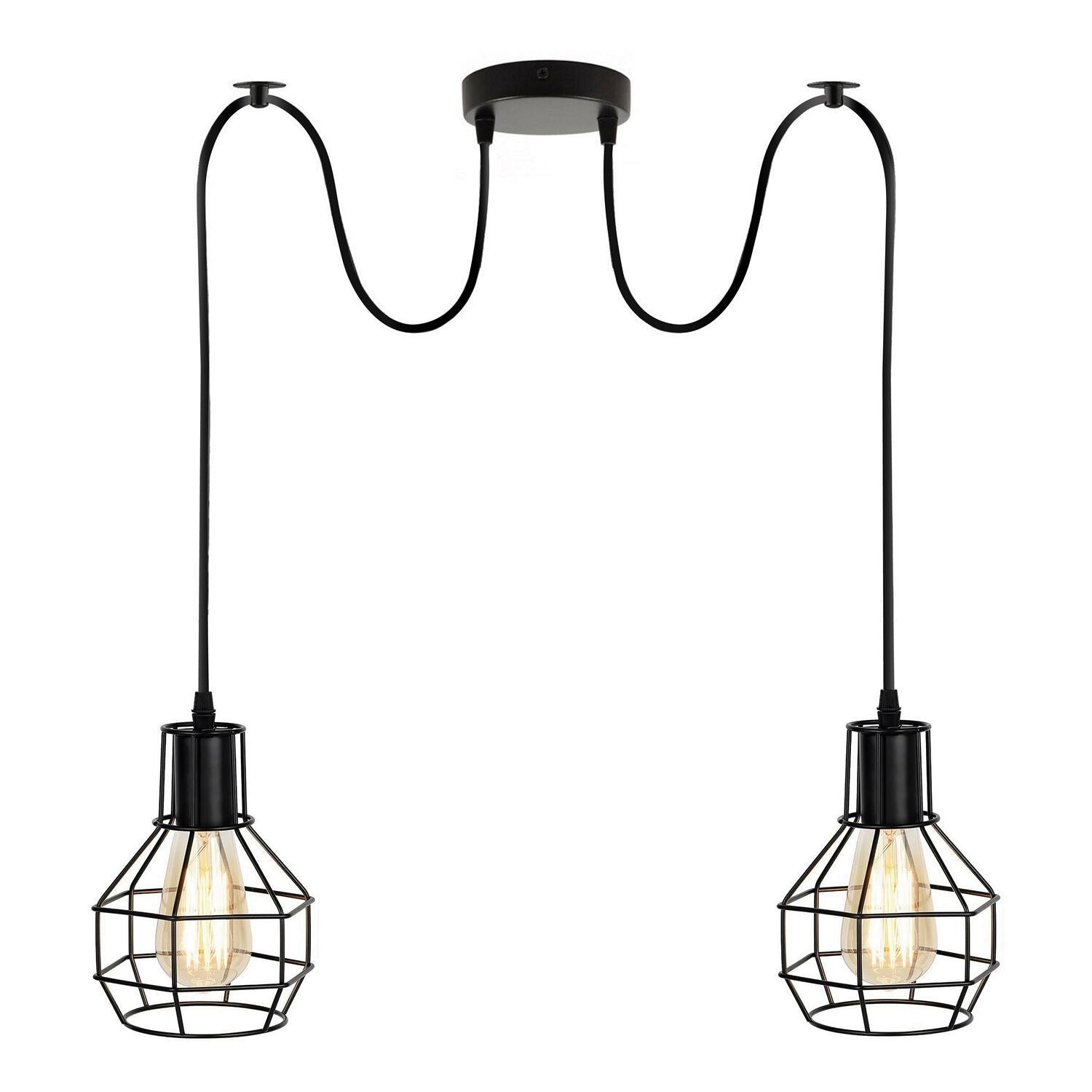  Vintage spinnenlampe Pendelleuchte Käfigschirme