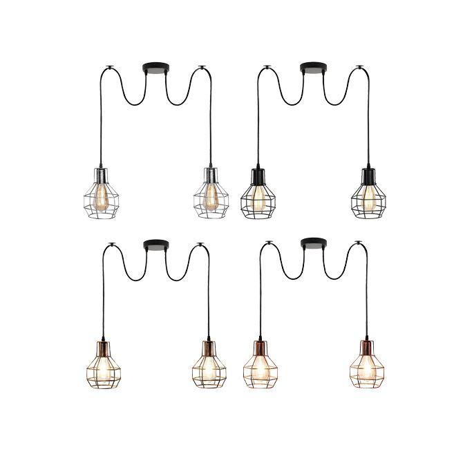 Vintage spinnenlampe Pendelleuchte Käfigschirme